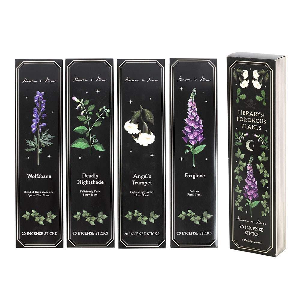 Something Different - Set of 4 Poisonous Plants Incense Stick Packs RÃ¤ucherstÃ¤bchen - Mehrfarben